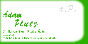 adam plutz business card